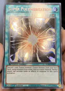 Yugioh Super Polymerization SGX3-ENA17 Secret Rare 1st Ed *LP* w/Tracking - Image 4