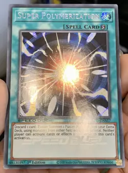 Yugioh Super Polymerization SGX3-ENA17 Secret Rare 1st Ed *LP* w/Tracking - Image 5