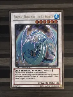 Yugioh | Brionac, Dragon of the Ice Barrier | GLD5 | Ultra Rare | Limited | NM - Image 1