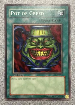 Pot of Greed SD1-EN015 Structure Deck: Dragon's Roar 1st Edition LP - Image 1