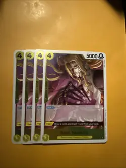 ONE PIECE TCG: Basil Hawkins OP10-109 x4 PRB Reprint Special foiling - Image 1