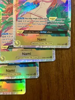Full Playset (4x) Nami SR OP08-106 Two Legends One Piece TCG English NM Foil - Image 5