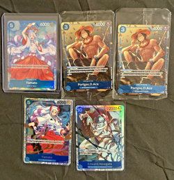 One Piece TCG OP13 OP13-054 Yamato Alt-Art Blue SR English BLUE LOT 5X Ace - Image 1