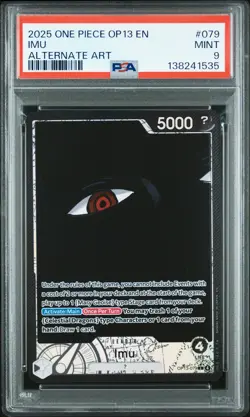 2025 ONE PIECE OP13-CARRYING ON HIS WILL ALTERNATE ART #079 IMU PSA 9 - Image 1