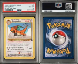1999 POKEMON GAME DRAGONITE MOVIE PROMO PSA NM-MT 8 - Image 3