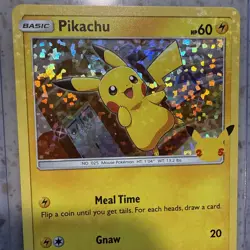 Pikachu 25/25 Holo Celebrations 25th Anniversary McDonald's Pokemon Card NM - Image 2