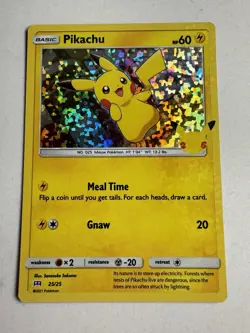 Pikachu 25/25 Holo Celebrations 25th Anniversary McDonald's Pokemon Card NM - Image 1