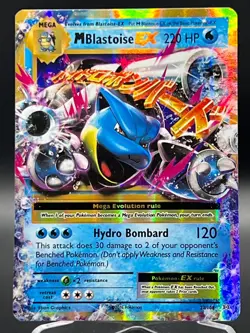 M Blastoise EX 22/108 - XY Evolutions Holo Rare Full Art Pokemon Card NM/VLP - Image 1