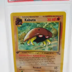 1999 Pokemon Fossil Kabuto #50/62 PSA 10 1st Edition - Image 3