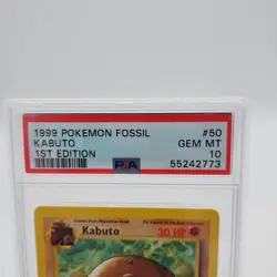 1999 Pokemon Fossil Kabuto #50/62 PSA 10 1st Edition - Image 5