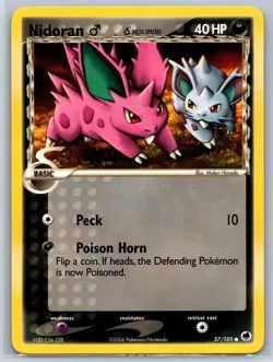 Nidoran M (Delta Species) - EX Dragon Frontiers 57/101 Pokemon Card NM - Image 1