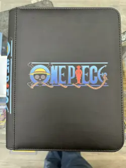 One Piece 4 Pocket Standard 35pt Toploader Binder Holds 96 Cards! - Image 1
