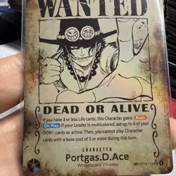 One Piece TCG - Portgas.D.Ace - Wanted Poster - (Error Card) - OP13 - 119 Sec - Image 3