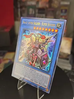 Yu-Gi-Oh Black Luster Soldier Super Soldier Ultra Rare Card DOCS-EN042 1st Ed - Image 2