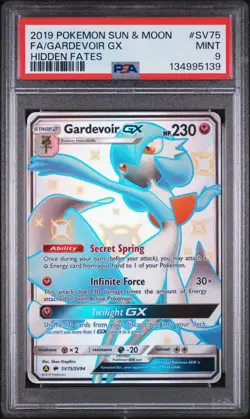 PSA 9 Gardevoir GX SV75/SV94 Hidden Fates Shiny Vault Holo Pokemon Card MINT - Image 1