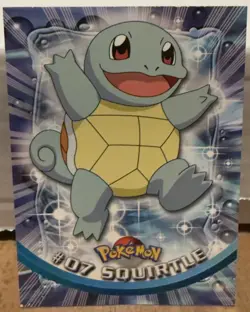 Topps Pokemon Squirtle #07 TV Animation Edition Non Foil Card - Red Logo - NM - Image 1