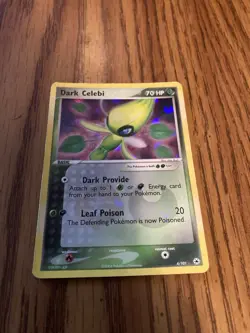 Dark Celebi 4/101 Hidden Legends Holo Pokemon Card - Image 1