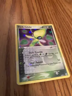Dark Celebi 4/101 Hidden Legends Holo Pokemon Card - Image 2
