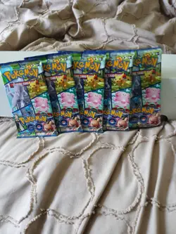 (5) Pokemon Go New Sealed Booster Packs English 10 Cards/Pack - Image 1