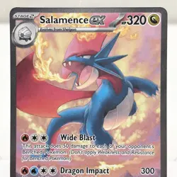 Pokemon TCG Salamence ex Journey Together 187/159 Special Illustration Rare Card - Image 2