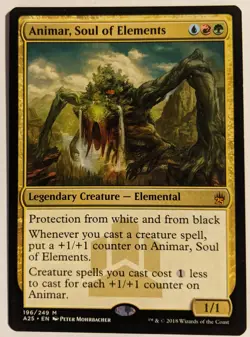 MTG English Magic Card Near Mint ANIMAR, SOUL OF ELEMENTS from MASTERS 25 - Image 1