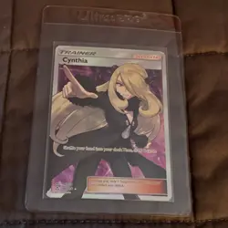 Pokemon Cynthia Full Art 148/156 Ultra Prism Holo Ultra Rare Trainer Card - Image 3