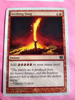 MTG Magic The Gathering Seething Song 216/350 9th Edition (9ED) 2005 NM x4 - Image 3