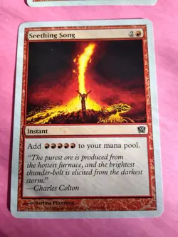 MTG Magic The Gathering Seething Song 216/350 9th Edition (9ED) 2005 NM x4 - Image 4