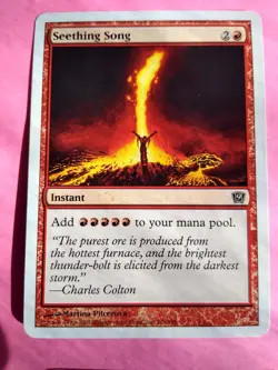 MTG Magic The Gathering Seething Song 216/350 9th Edition (9ED) 2005 NM x4 - Image 5