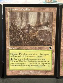 4x Hickory Woodlot Mercadian Masques #319 Mtg Magic LP - Image 3