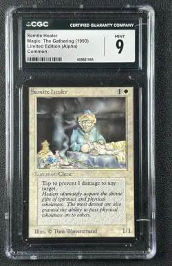 SAMITE HEALER CGC 9 1993 MAGIC: THE GATHERING MTG ALPHA LIMITED EDITION 1165 - Image 1