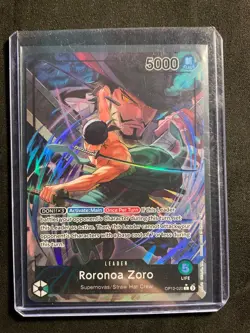One Piece TCG Roronoa Zoro OP12-020 Leader Alt Art Legacy of the Master English - Image 1