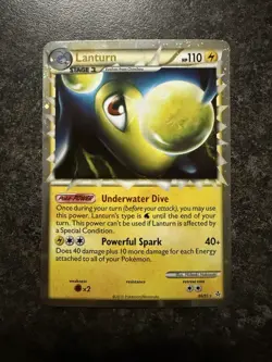 2010 Pokemon Lanturn Prime 86/95 Unleashed Holo - Image 1