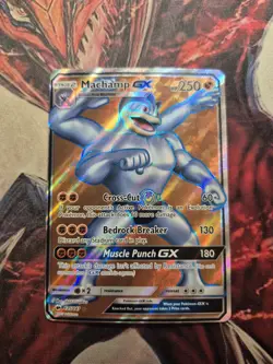 Pokemon SM - Burning Shadows #135/147 Holo Ultra Rare Machamp GX (Full Art) NM - Image 1