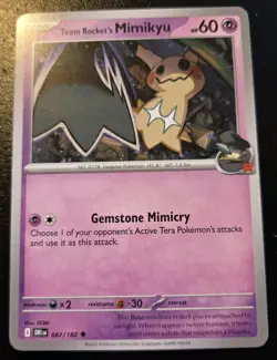 Team Rocket's Mimikyu 087/182 Uncommon Scarlet & Violet: Destined Rivals Pokemon - Image 1