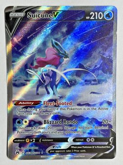 2023 POKEMON SWORD & SHIELD CROWN ZENITH #GG38 FULL ART SUICUNE V - Image 1