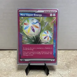 Pokemon TCG: TEF NEO UPPER ENERGY Holo Ace Spec Rare 162/162 NM - Image 1