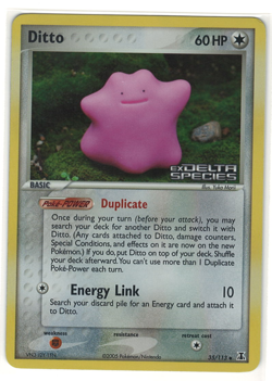 Ditto Reverse Holo #38/113 EX Delta Species Pokemon 2005 - Image 1