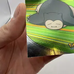 Pokemon Topps Series 2 Heroes & Villains TV WOW LOOK HV14 SNORLAX - Silver Foil - Image 4