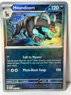 Houndoom Master Ball 063/131 SV: Prismatic Evolutions NM Pokemon Fast Shipping - Image 1
