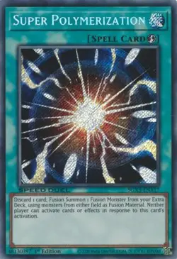 Yugioh! LP Super Polymerization - SGX3-ENA17 - Secret Rare - 1st Edition Lightly - Image 1