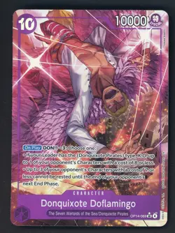 Donquixote Doflamingo (Alt Art) OP14-069 SR The Azure Sea's Seven - ONE PIECE - Image 1