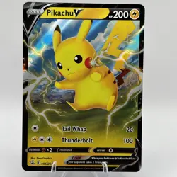 Pokemon TCG Pikachu V 086/264 Fusion Strike Full Art Ultra Rare Holo NM - Image 1