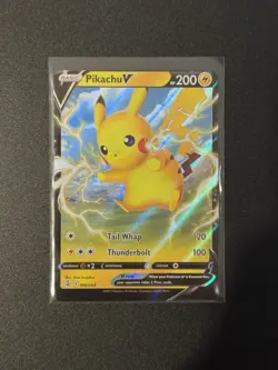 MISCUT ERROR Pikachu V Fusion Strike 086/264 Holo Ultra Rare Pokemon TCG NM - Image 1