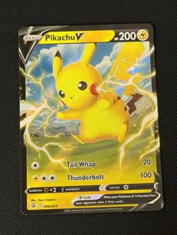 Pikachu V 086/264 - Pokemon TCG Fusion Strike (2021) - NM - Holo Ultra Rare - Image 1
