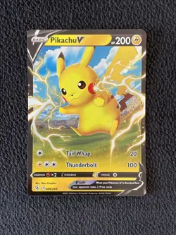Pikachu V 086/264 -- Pokemon TCG Fusion Strike -- NM - Mint Holo Ultra Rare Card - Image 1