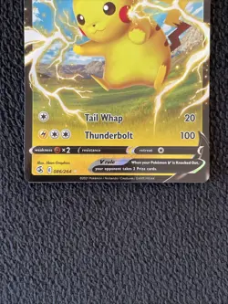 Pikachu V 086/264 -- Pokemon TCG Fusion Strike -- NM - Mint Holo Ultra Rare Card - Image 2