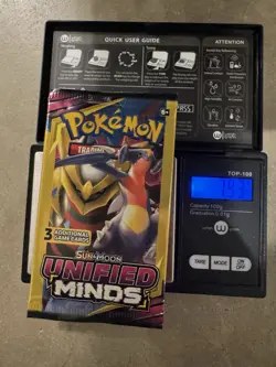 Heavy - 7.93g! Pokemon Sun & Moon Unified Minds 3 Card Mini Booster Pack - Image 1