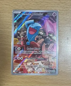 Team Rocket's Wobbuffet 203 Sv: Scarlet & Violet Promo Cards Holo - Image 1