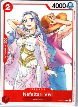 Nefeltari Vivi Pre-Release Tournament Participant ST01-009 - One Piece Card - NM - Image 1